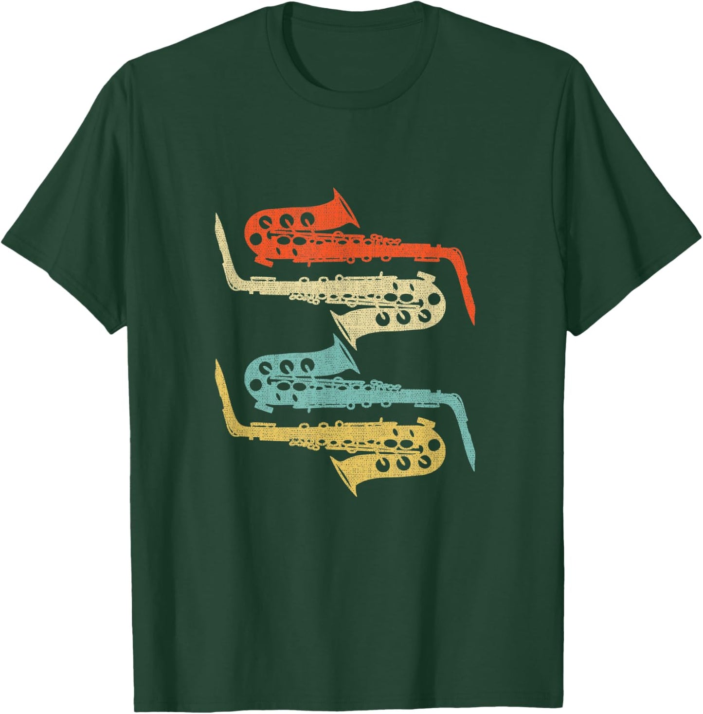 Saxophone design, Musical Instrument T-Shirt - T-Shirt | Forest