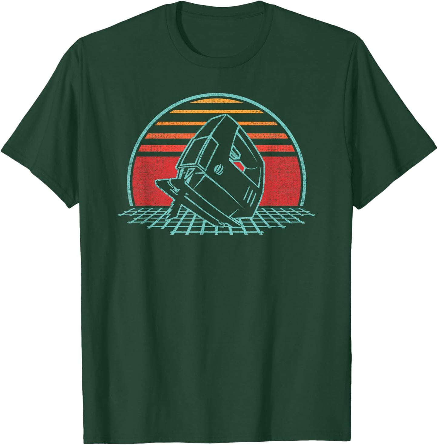 Woodworking Carpentry Retro Vintage 80s Style Carpenter Gift T-Shirt - T-Shirt | Forest