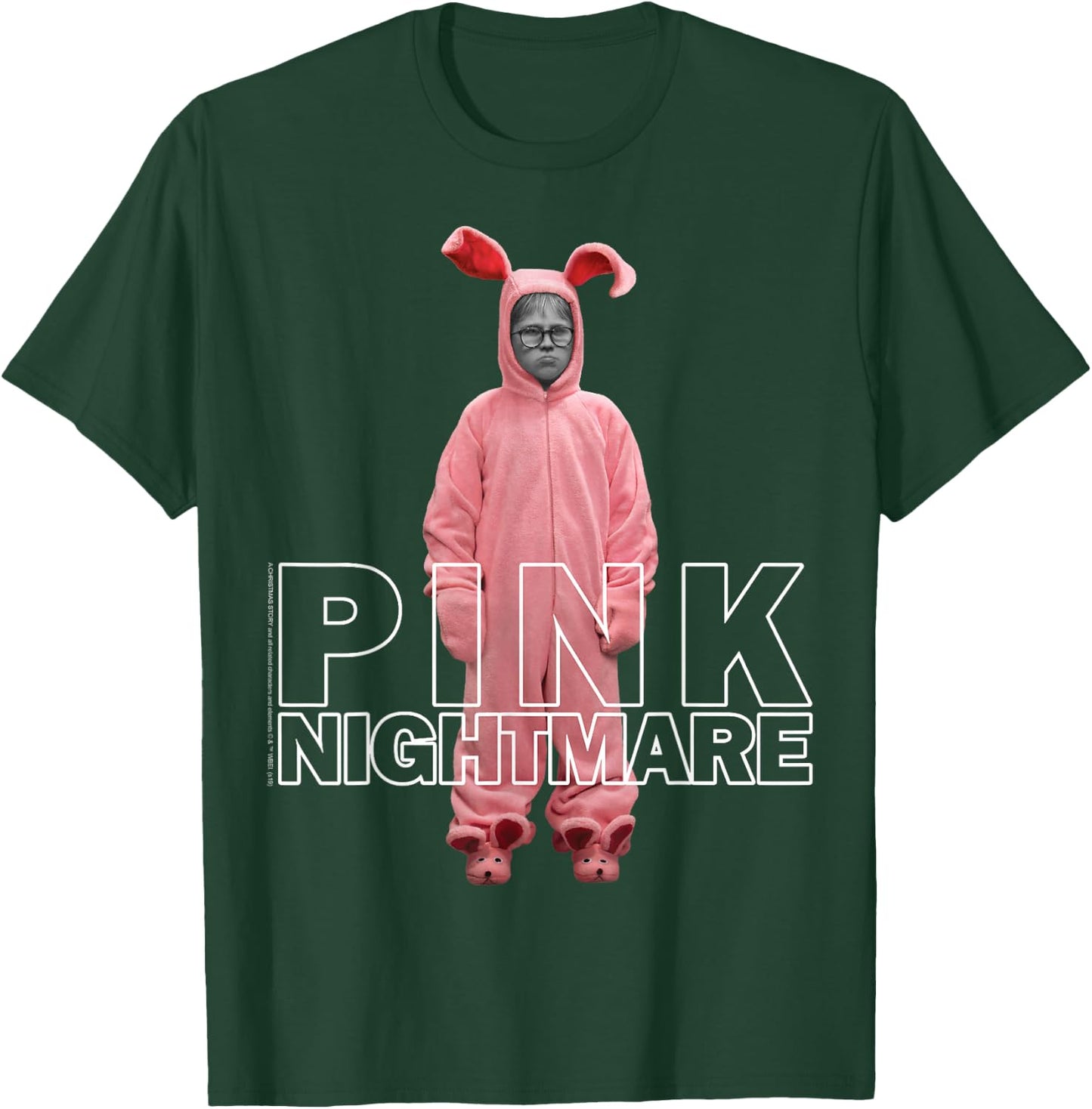 A Christmas Story Ralphie Pink Nightmare Portrait T-Shirt - T-Shirt | Forest