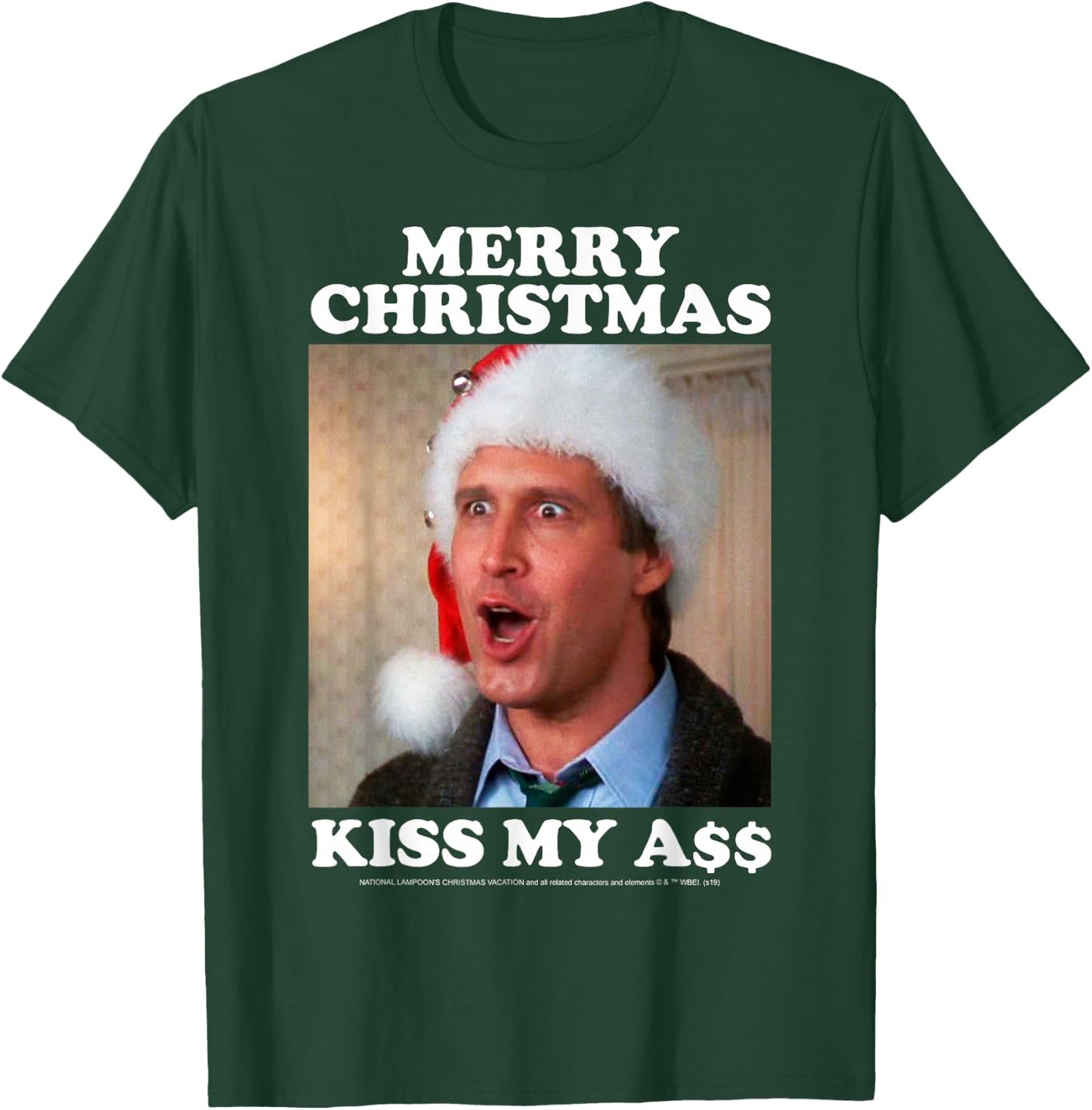 Christmas Vacation Merry Christmas Kiss My A$$ T-Shirt - T-Shirt | Forest