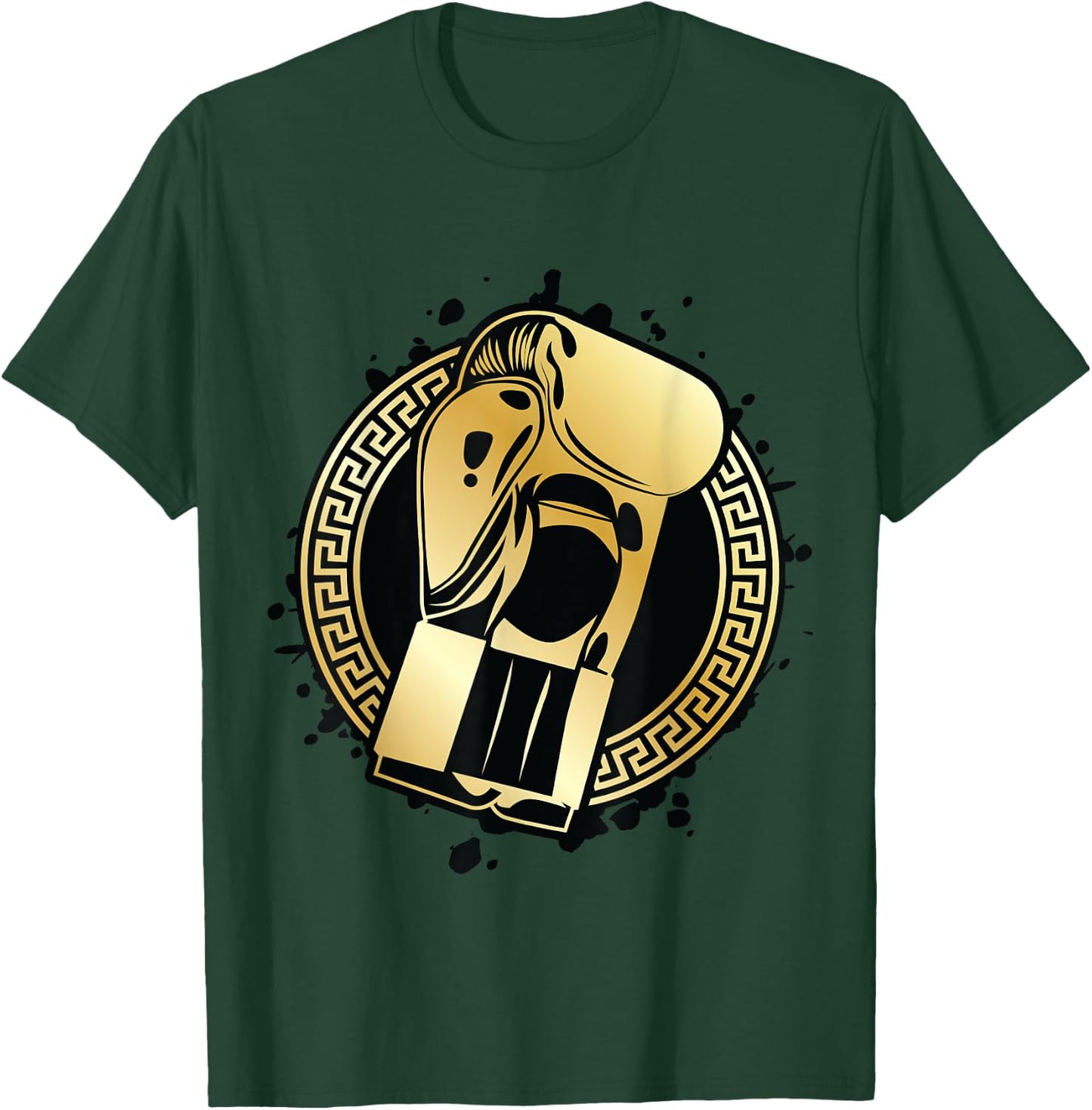 Boxing Gloves Gold Fighter Symbol Winner Punch Gym Champ T-Shirt - T-Shirt | Forest