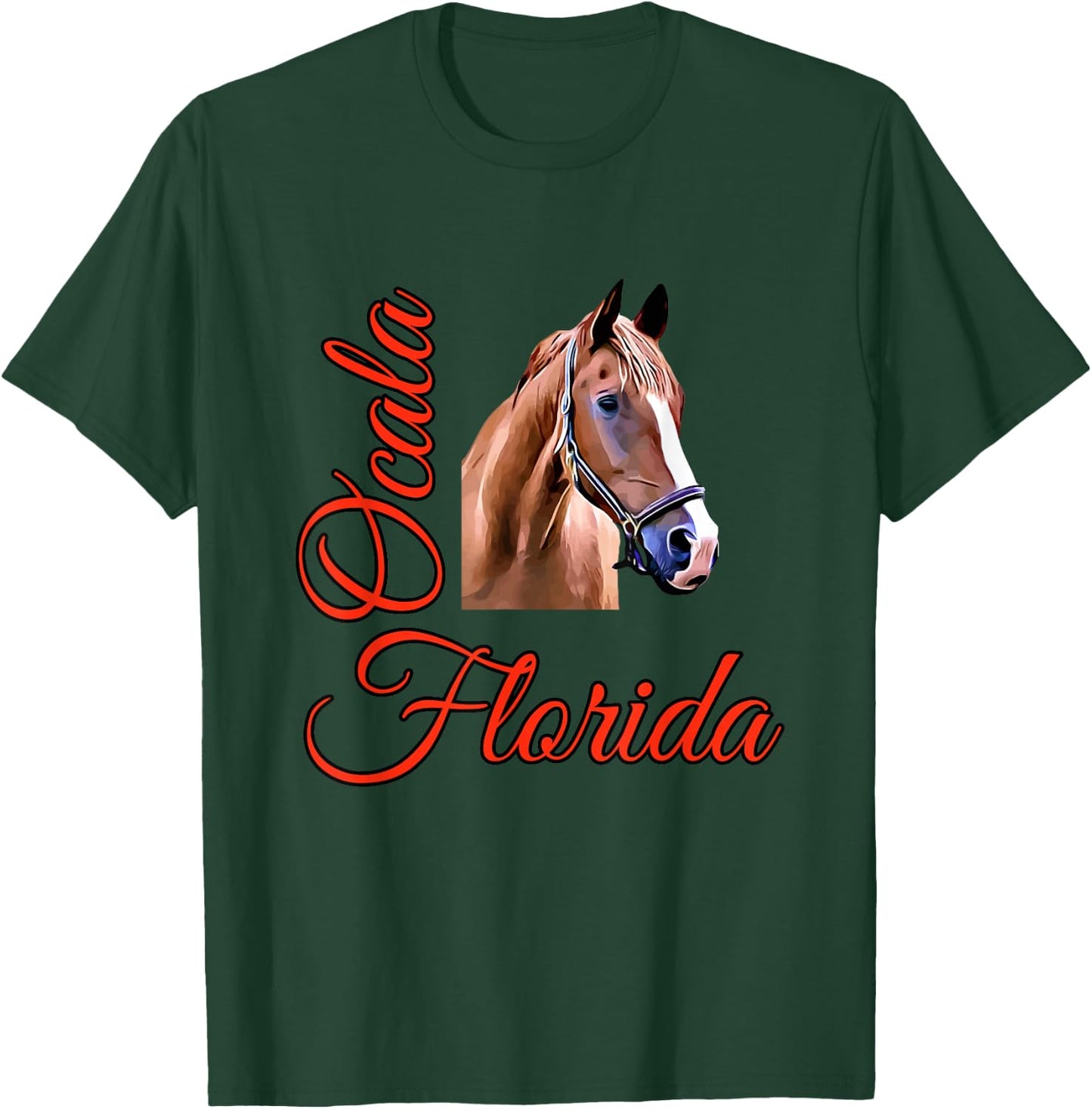 Ocala Florida Horse T-Shirt - T-Shirt | Forest