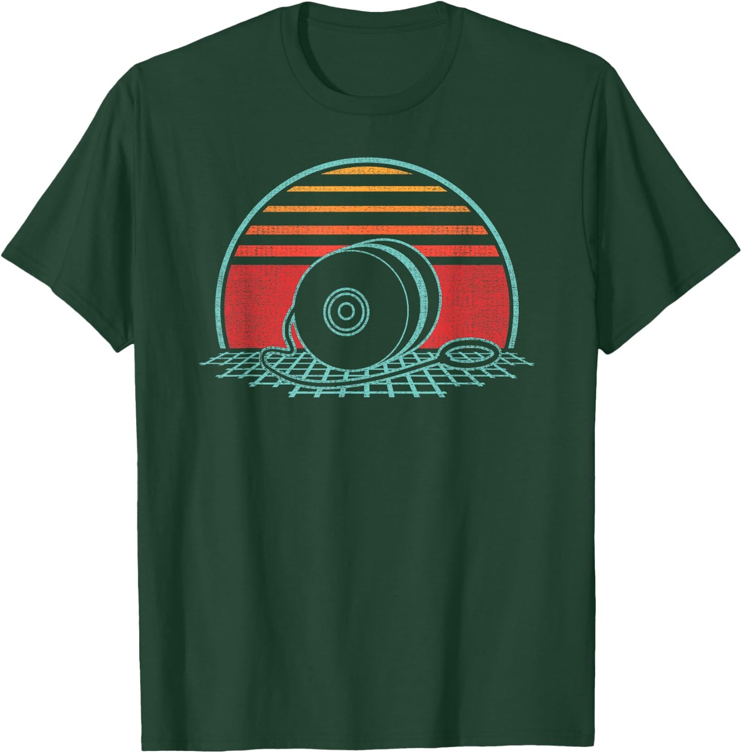 Yoyo Retro 80s Style T-Shirt - T-Shirt | Forest