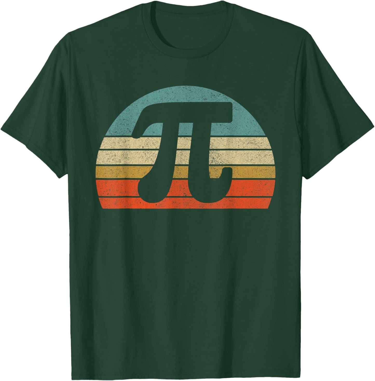Funny Pi Day Vintage Nerd Geek Pie 3.14 Cute Sunset Diy T-Shirt - T-Shirt | Forest