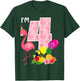 Flamingo Birthday I'm 4 Tropical Flamingo Theme 4th Birthday T-Shirt - T-Shirt | Forest
