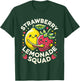 Strawberry Lemonade Squad Cute Kawaii Design T-Shirt - T-Shirt | Forest