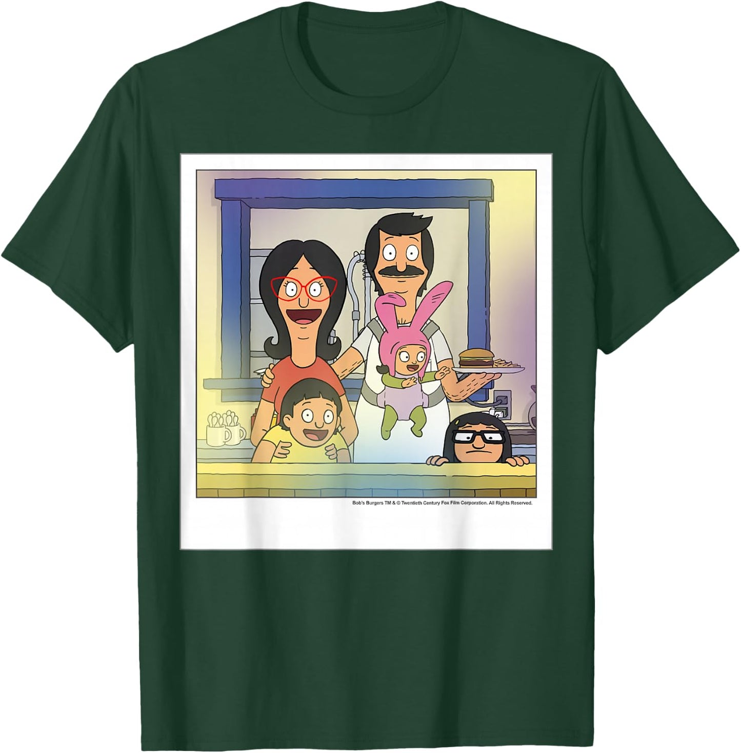 Bob's Burgers Belcher Family Portrait T-Shirt - T-Shirt | Forest