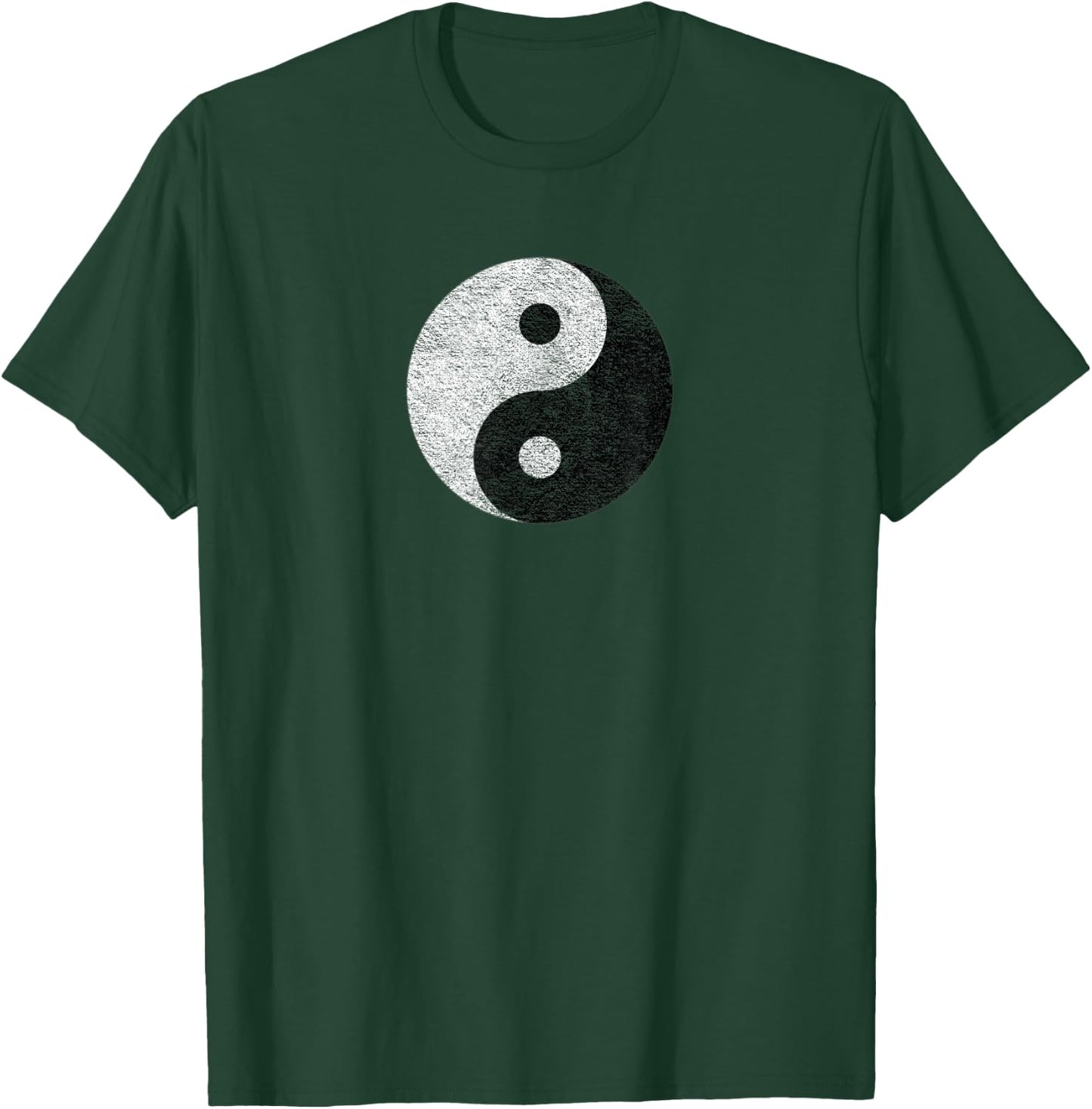 Tao Taoist | Yin Yang | Distressed Vintage | Buddha Inner T-Shirt - T-Shirt | Forest