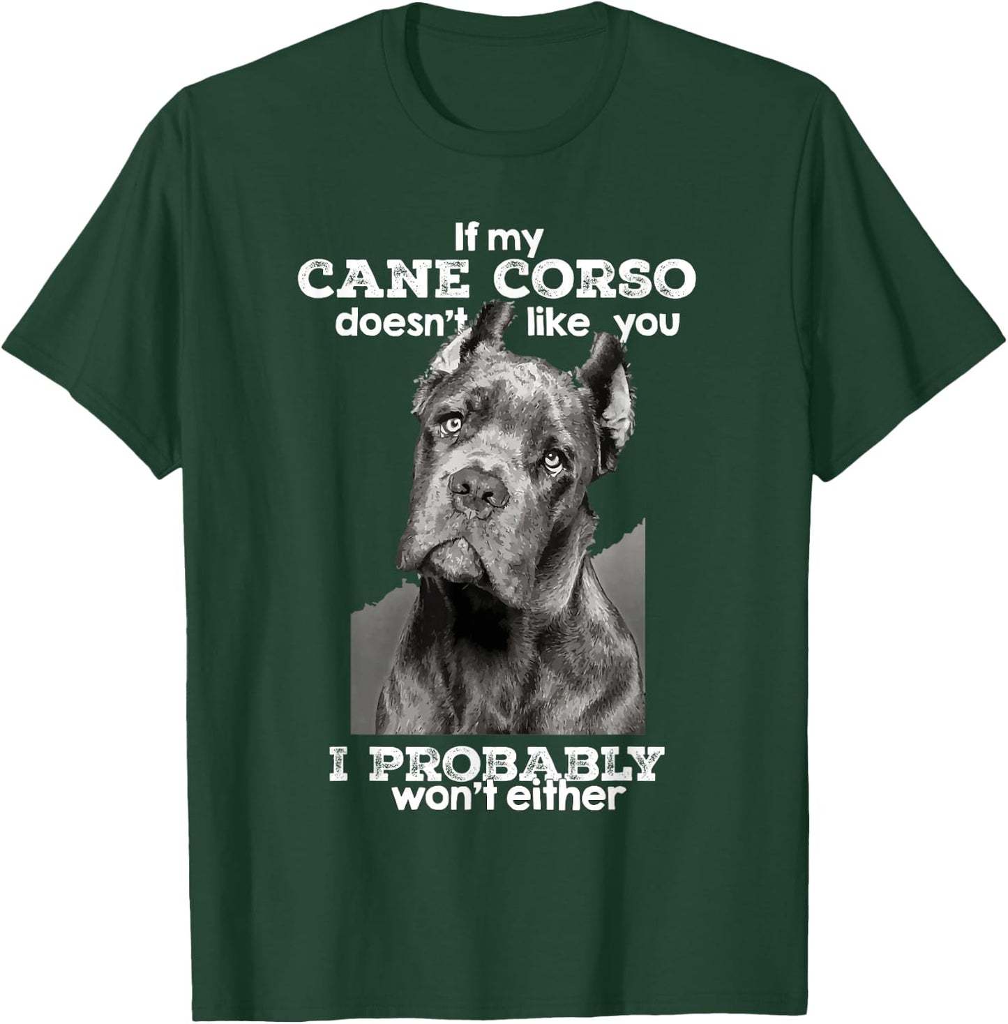 If My Cane Corso Doesn't Like You I Probably Won't Either T-Shirt - T-Shirt | Forest