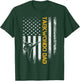 Vintage USA Flag Korea Taekwondo Training Dad Silhouette T-Shirt - T-Shirt | Forest