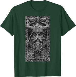Valhalla Odin Thor Runes Viking Helmet Warrior Viking T-Shirt - T-Shirt | Forest
