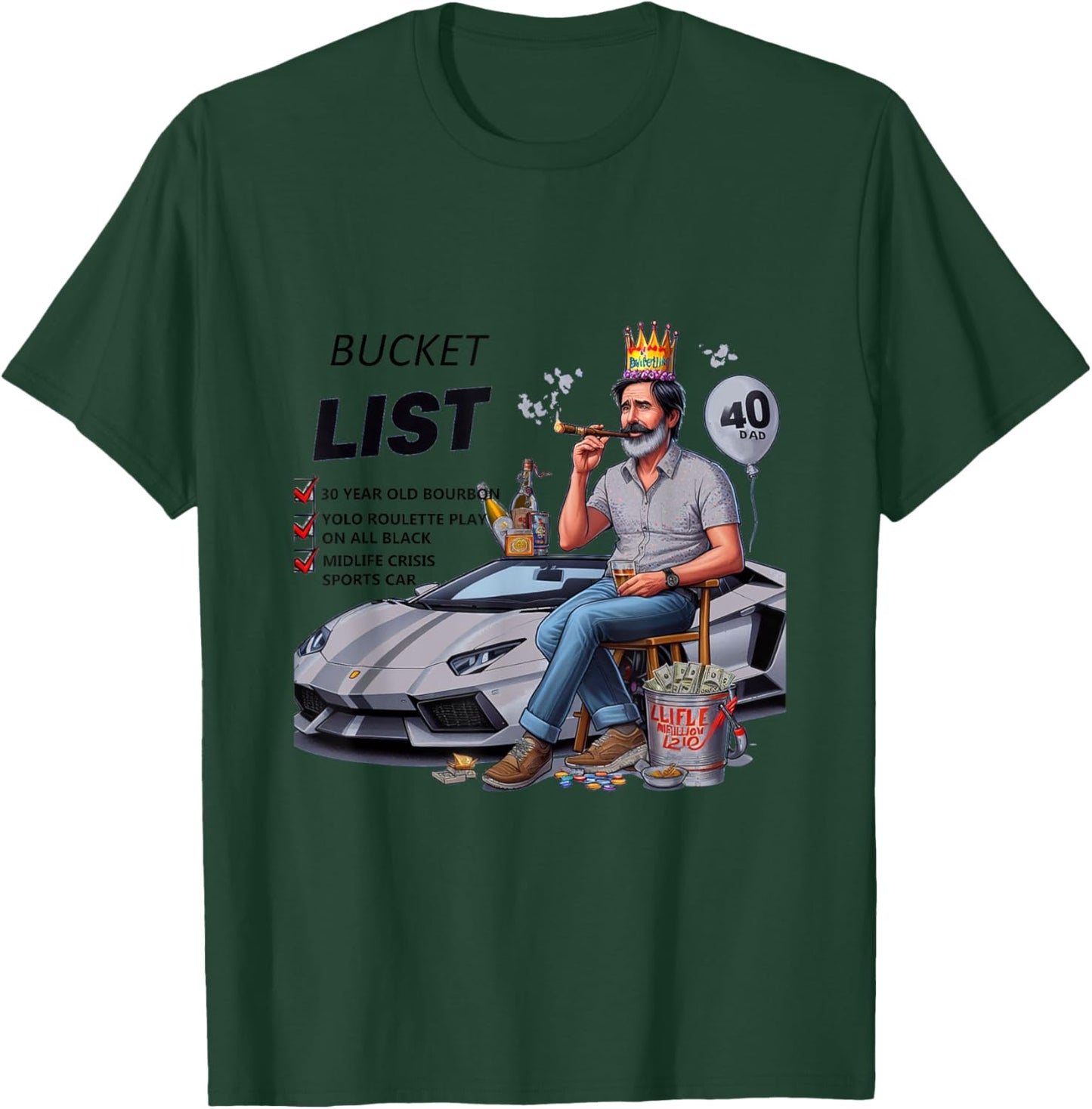 Midlife Crisis T-Shirt - T-Shirt | Forest