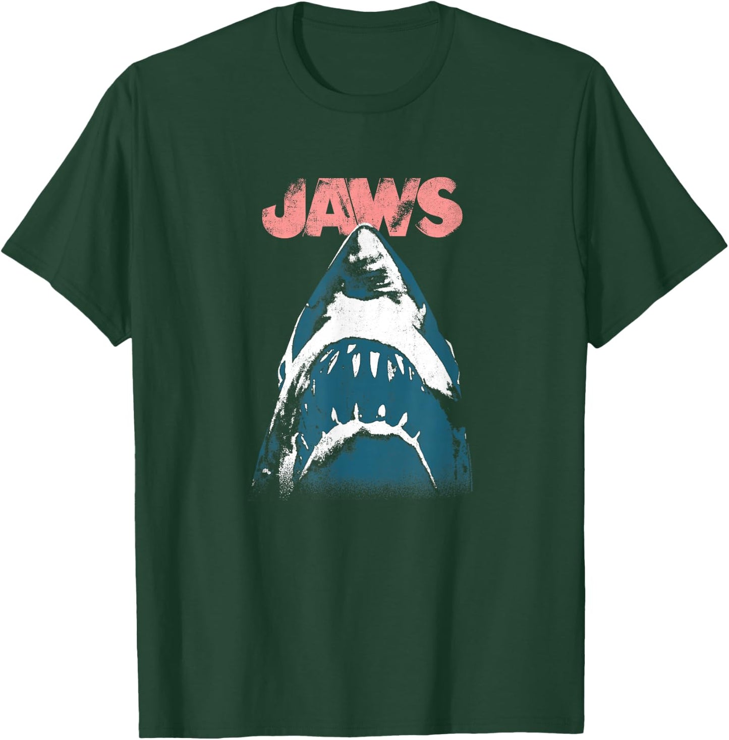 Jaws Distressed Poster Art T-Shirt - T-Shirt | Forest