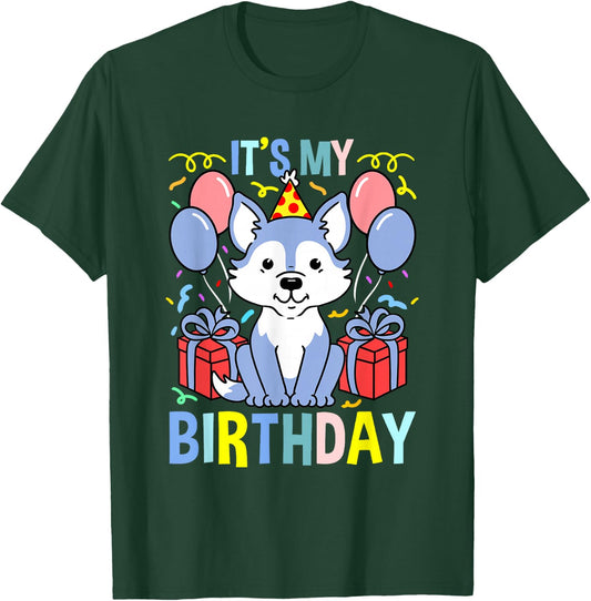 Its My Birthday Wolf T-Shirt - T-Shirt | Forest