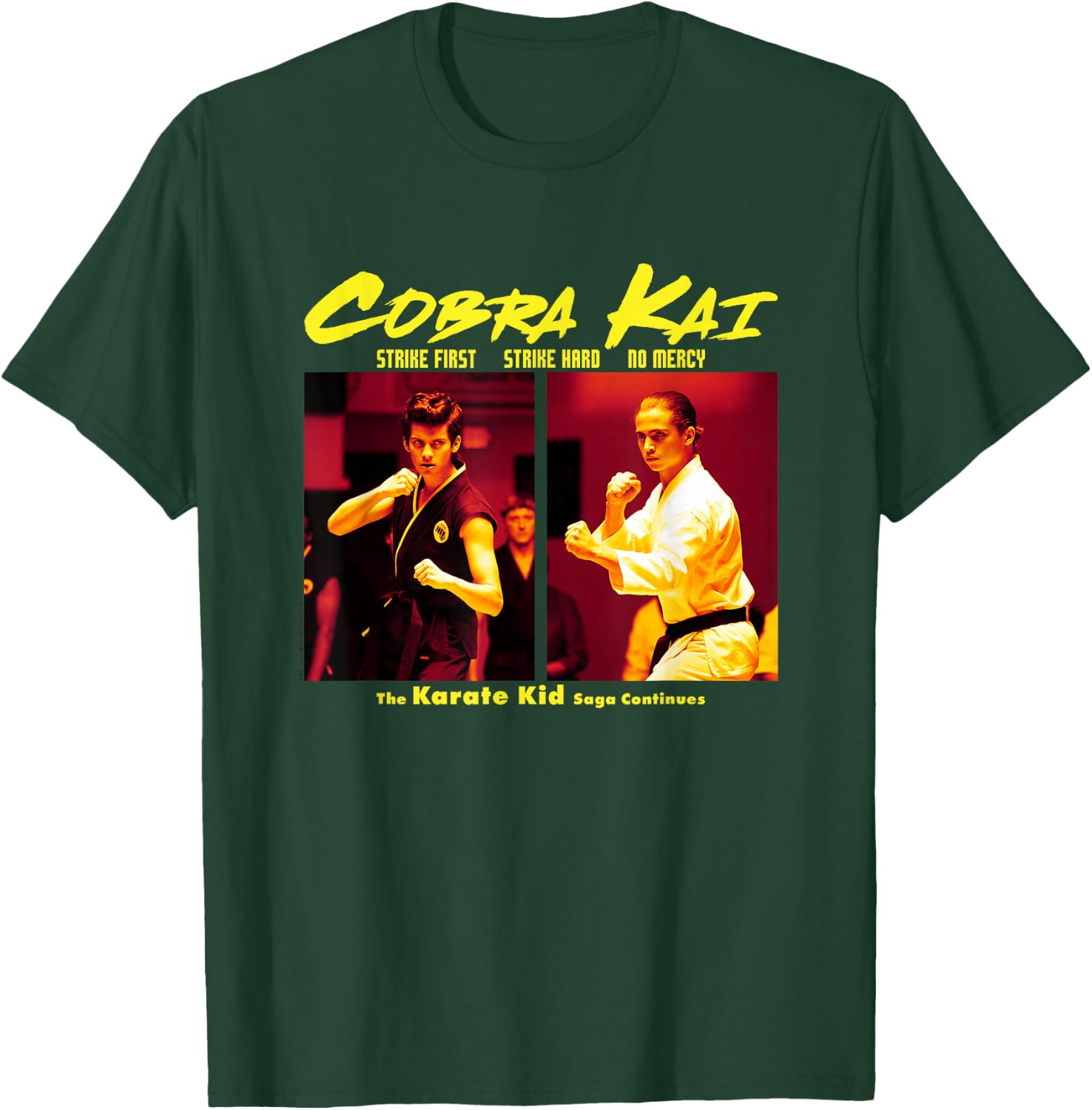Cobra Kai The Saga Continues Poster T-Shirt - T-Shirt | Forest