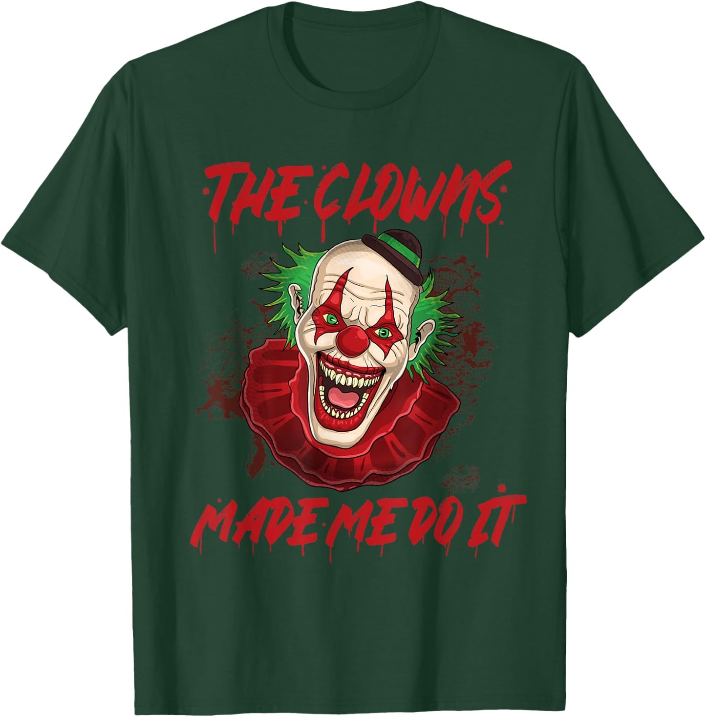 Halloween Clown Free Hugs KIller Evil Laughing Joker Scary T-Shirt - T-Shirt | Forest