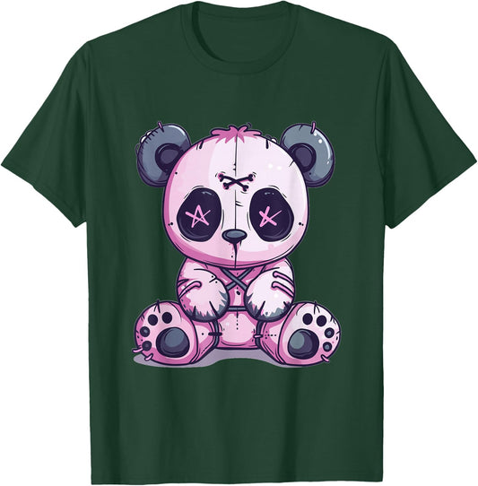 Goth Pastel Cute Creepy Kawaii Panda Voodoo Doll T-Shirt - T-Shirt | Forest