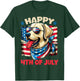 4th of July Patriotic American Labrador Retriever USA Flag Kids Men T-Shirt - T-Shirt | Forest