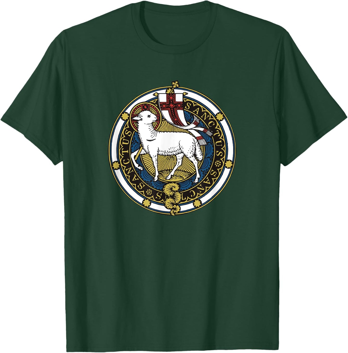 Agnus Dei Lamb of God Catholic T-Shirt - T-Shirt | Forest