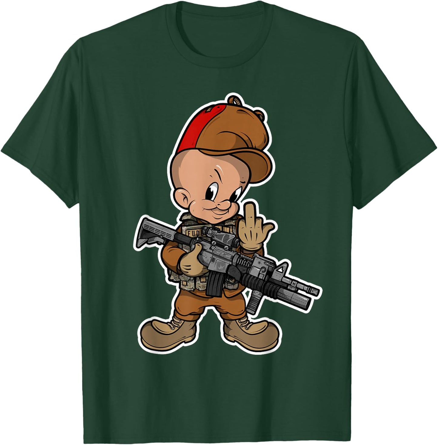 2A Fudd 2020 Elmer Illustration T-Shirt - T-Shirt | Forest