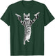Kitty Cat With Gun-Birthday and Halloween Cat Costume Men Women T-Shirt - T-Shirt | Forest