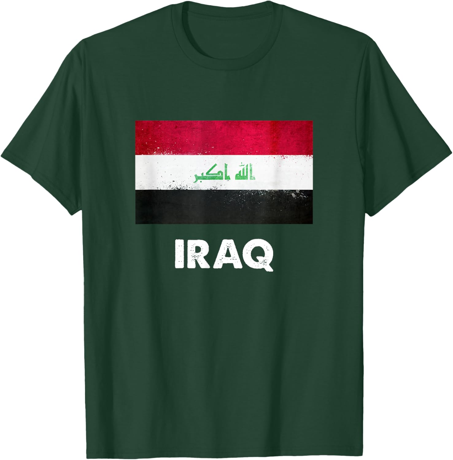Iraq Flag Jersey | Iraqi T-Shirt - T-Shirt | Forest