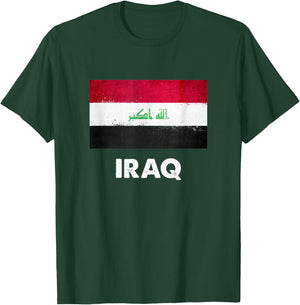 Iraq Flag Jersey | Iraqi T-Shirt - T-Shirt | Forest