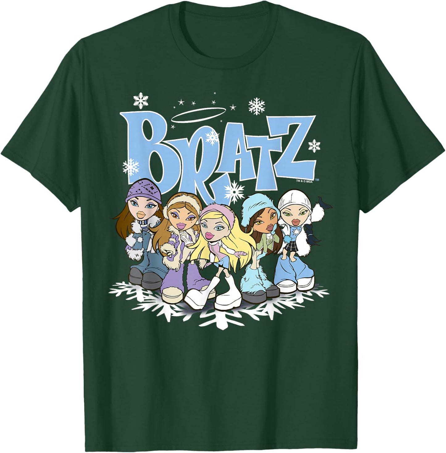 Bratz Winter Wonderland Group Shot T-Shirt - T-Shirt | Forest