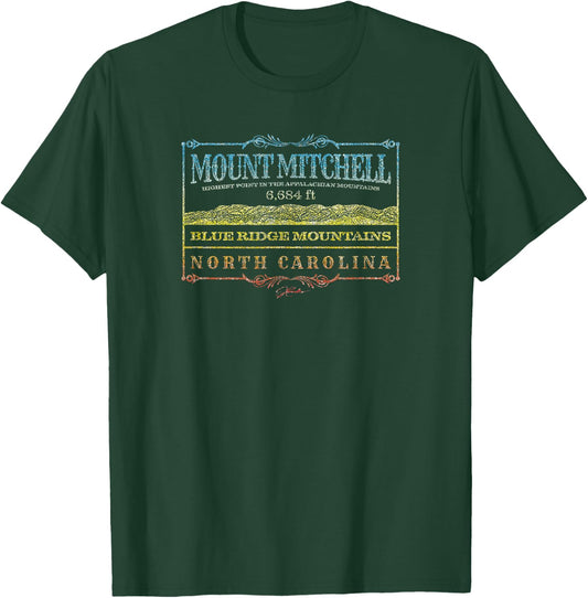 JCombs: Mount Mitchell, NC, Blue Ridge Mountains T-Shirt - T-Shirt | Forest
