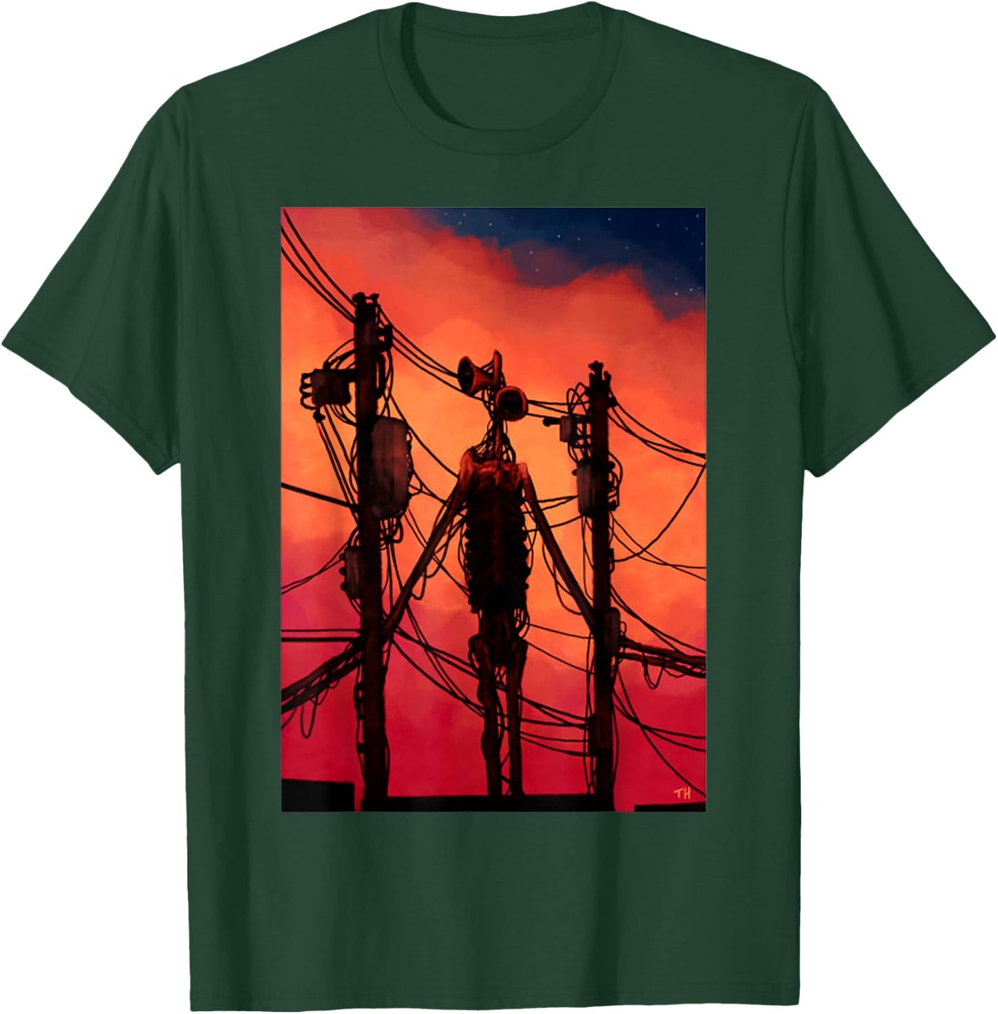 Funny Dabbing Siren Head Vintage Meme Character Kids Gifts T-Shirt - T-Shirt | Forest