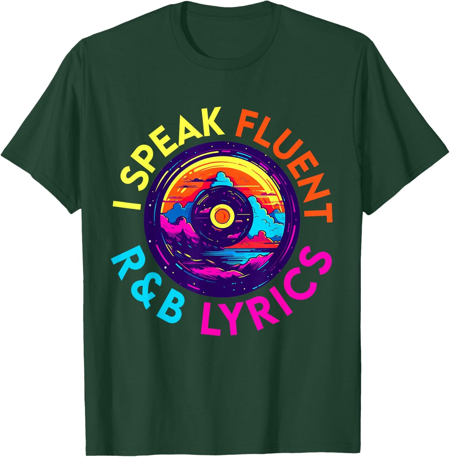 90's R&B Music Women Girl RnB Lover Rhythm and Blues T-Shirt - T-Shirt | Forest
