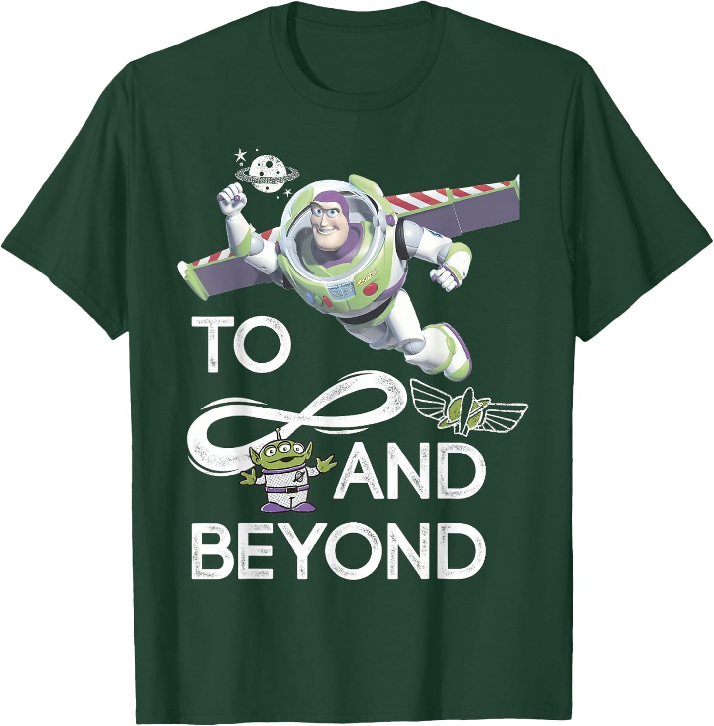 Disney Pixar Toy Story Buzz & Alien To Infinity And Beyond T-Shirt - T-Shirt | Forest