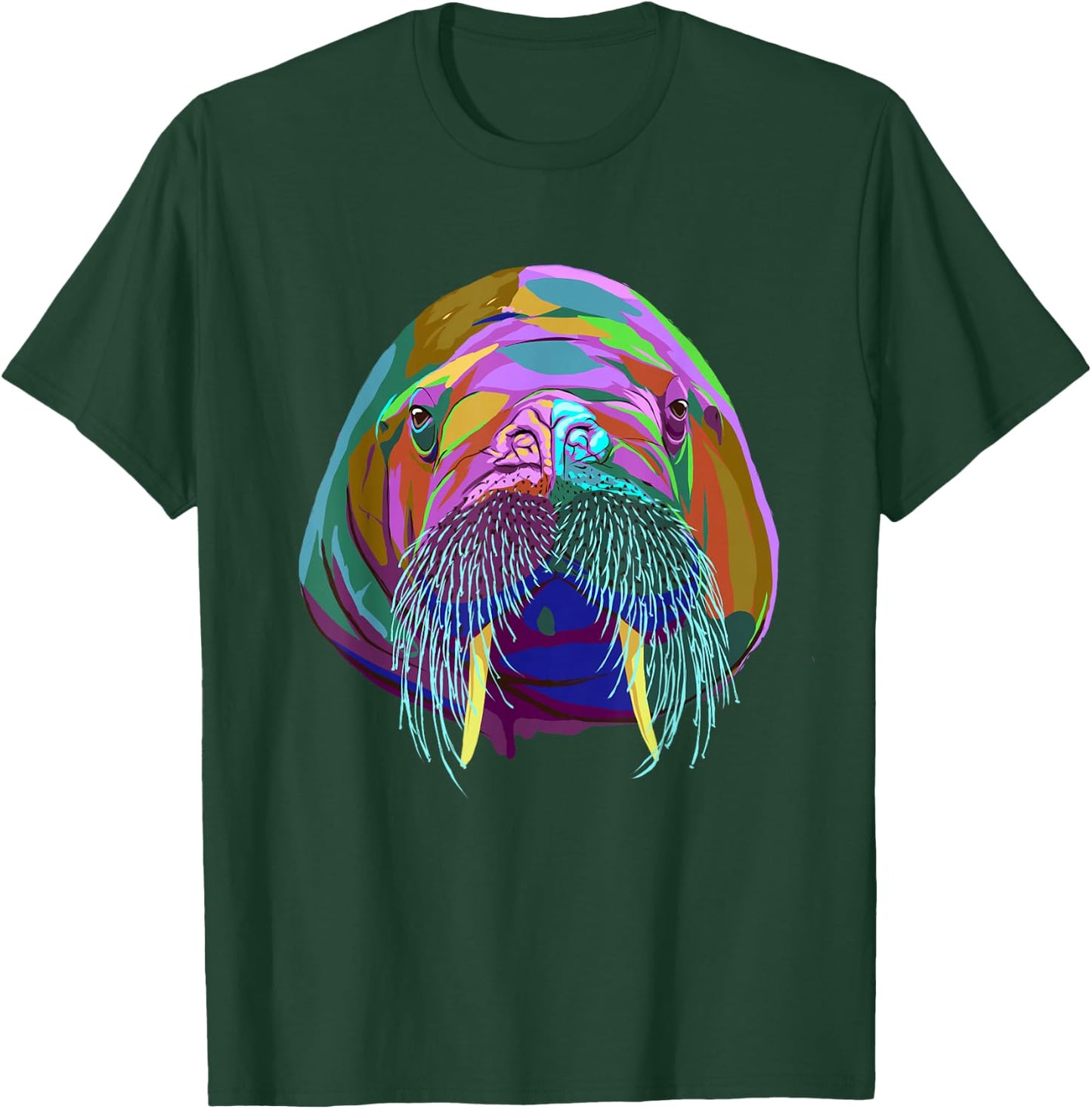 Splash Walrus T-Shirt - T-Shirt | Forest