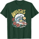 Funny Wild Waves Surfing Skeleton Malibu California Beach T-Shirt - T-Shirt | Forest