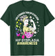 Stronger Than Hip Dysplasia Awareness Cream Ribbon Woman T-Shirt - T-Shirt | Forest
