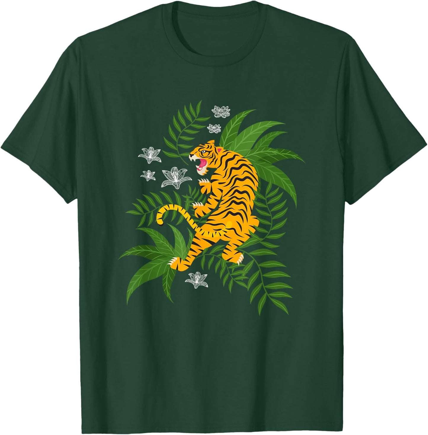 Tiger Stripes Wild Cat Tiger T-Shirt - T-Shirt | Forest
