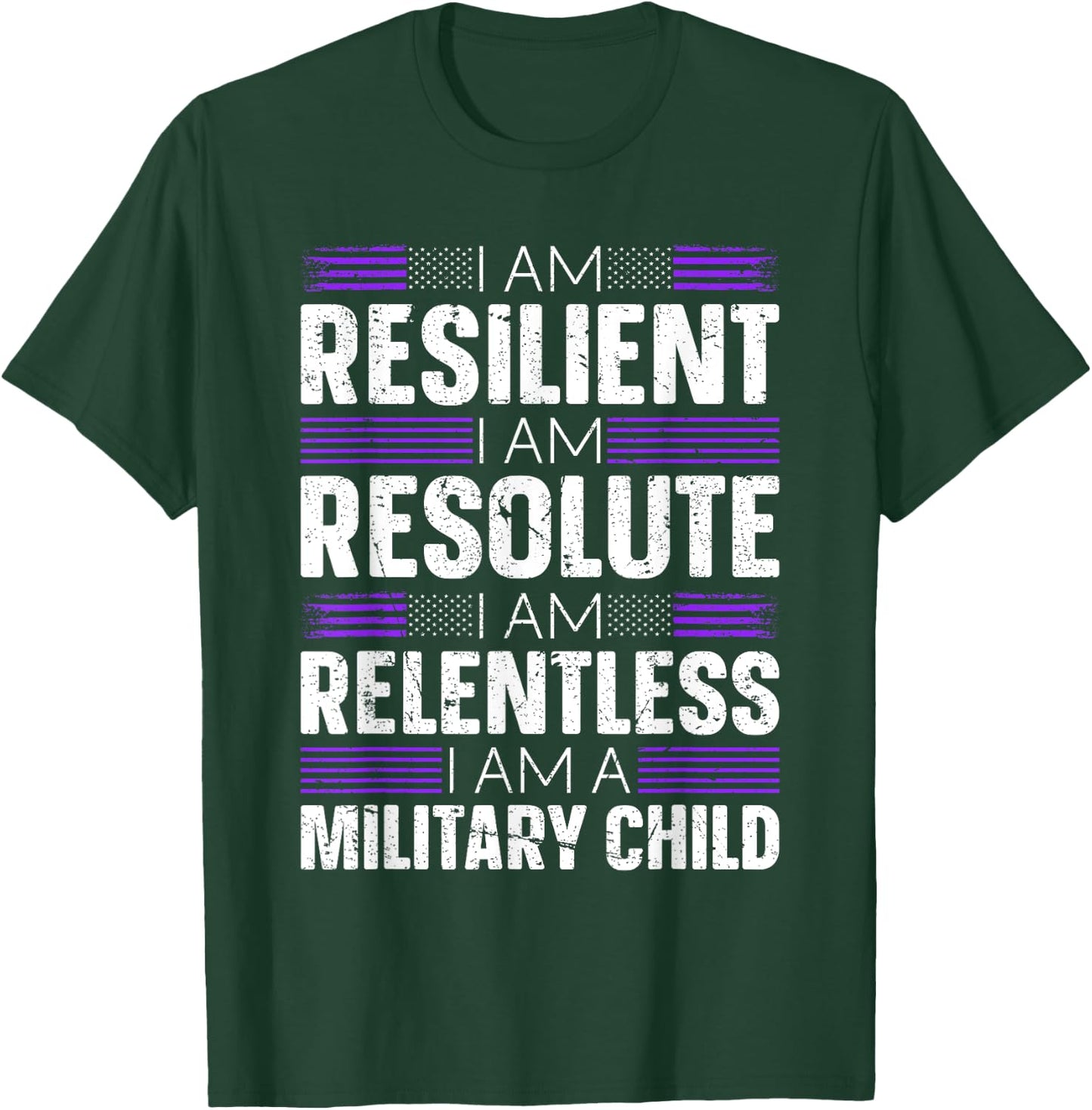 Purple Up I Am A Military Child T-Shirt - T-Shirt | Forest