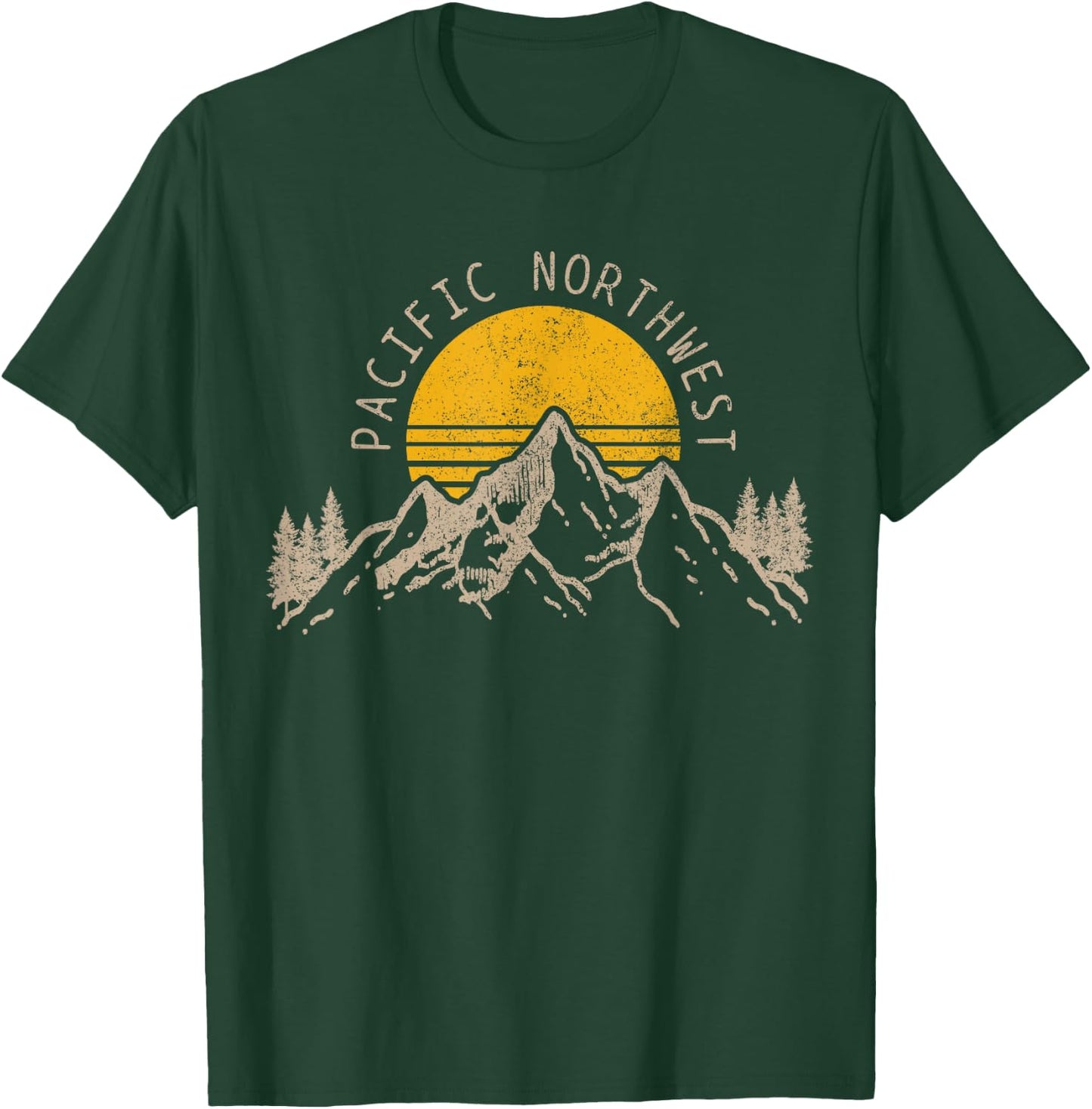Pacific Northwest PNW Oregon Washington USA America Souvenir T-Shirt - T-Shirt | Forest