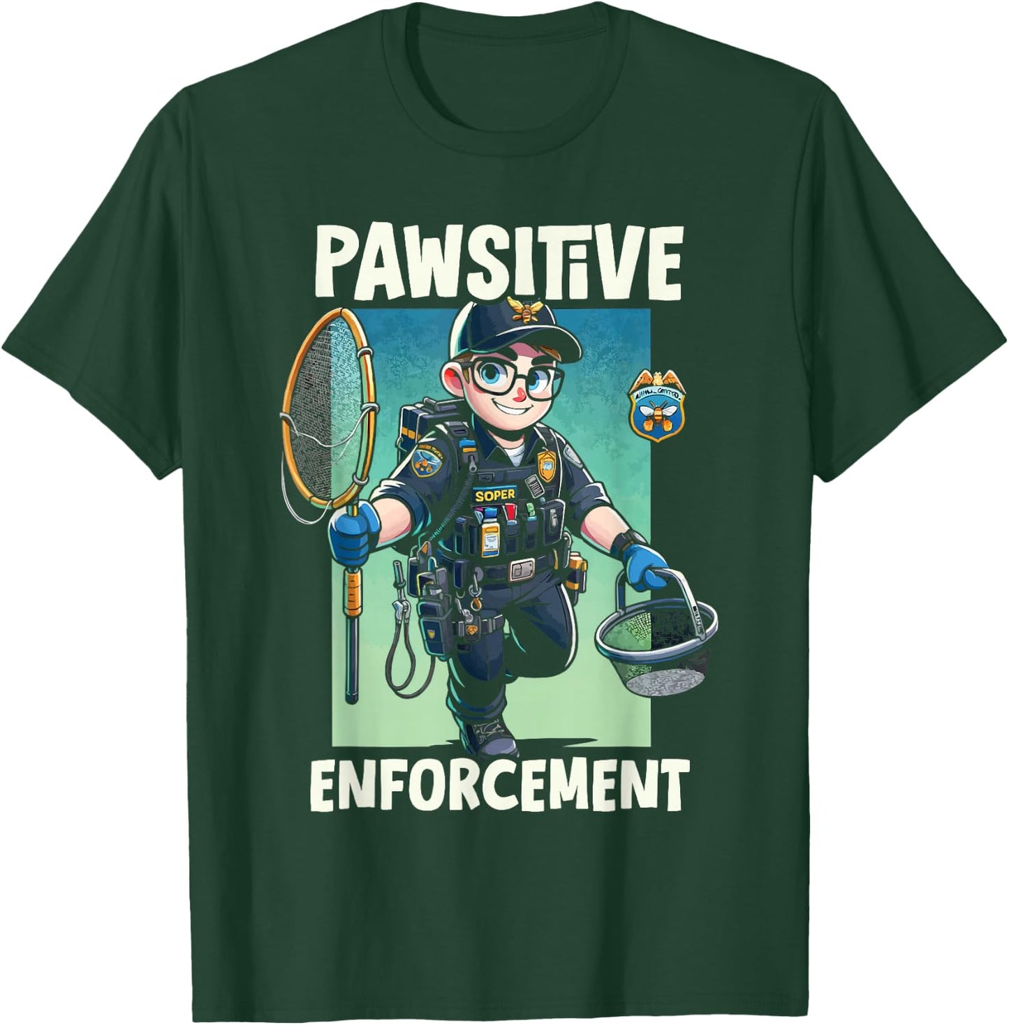Animal Control Officer Job Occupation Animal Welfare T-Shirt - T-Shirt | Forest