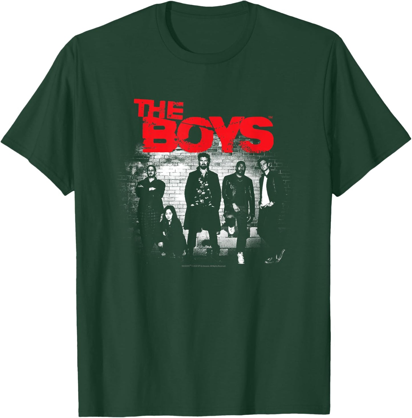 The Boys Graffiti Group Photo Small T-Shirt - T-Shirt | Forest