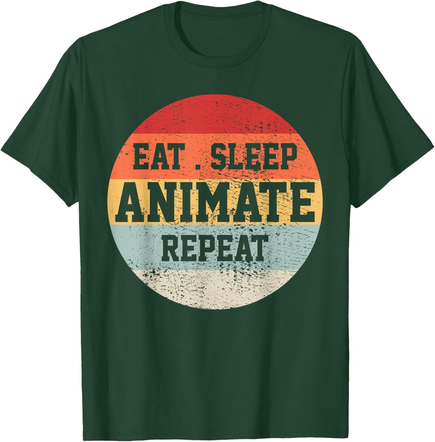 Animator Animation Retro Vintage Funny Gift T-Shirt - T-Shirt | Forest