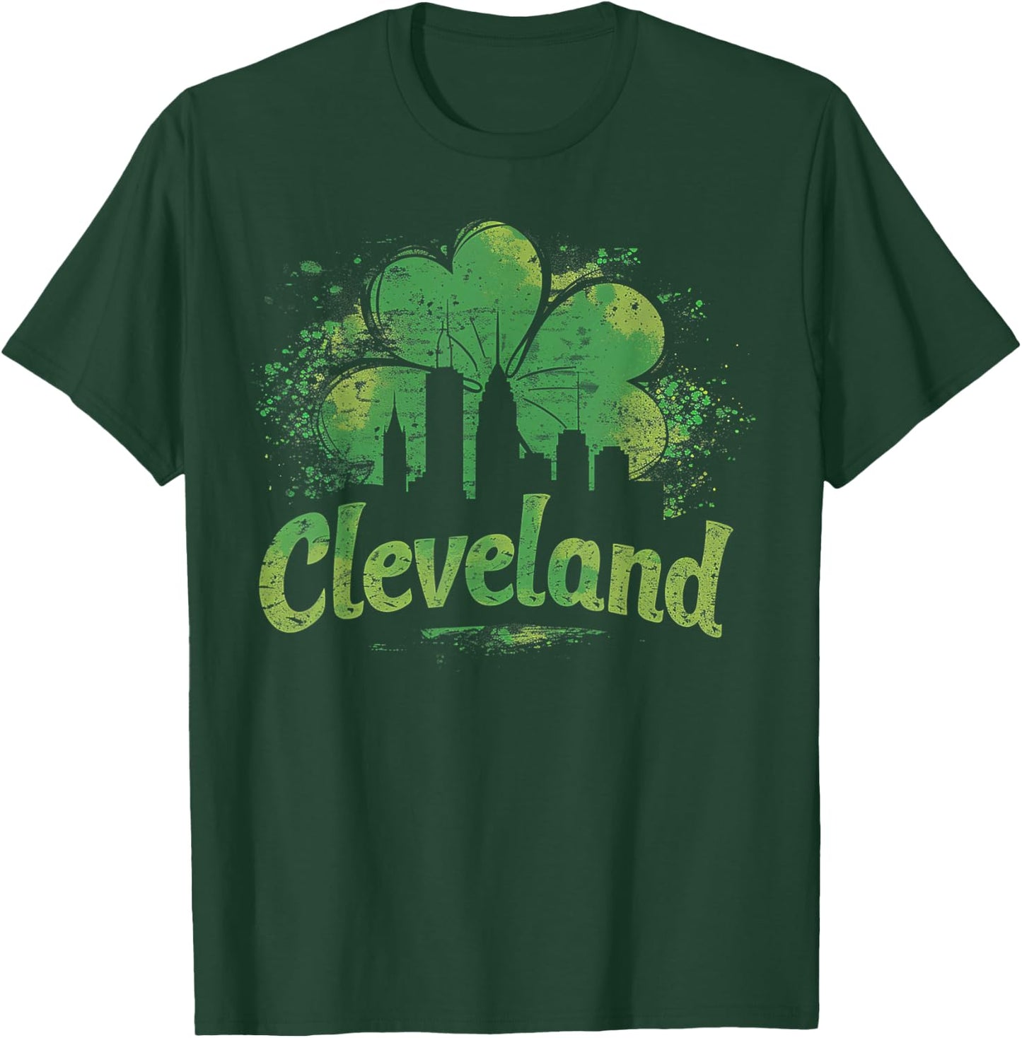 Cleveland - Irish St. Patrick's Day Saint Paddy's Shamrock T-Shirt - T-Shirt | Forest