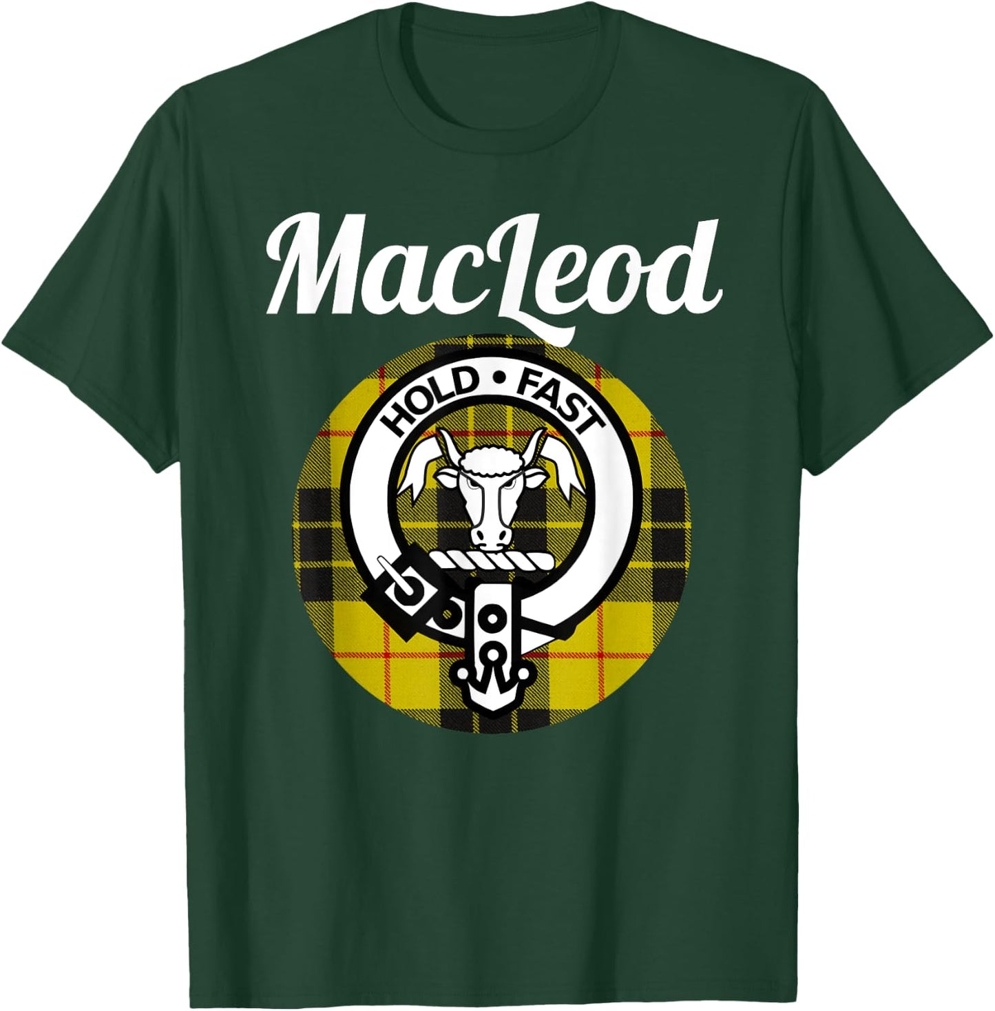 MacLeod Clan Scottish Name Coat Of Arms Tartan T-Shirt - T-Shirt | Forest