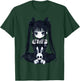 Anime Girl Goth Bunny Grunge Gothic Cute E-Girl Outfit T-Shirt - T-Shirt | Forest