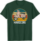 Hardcore Moped Life Funny Scooter Driver Retro Bike Gift T-Shirt - T-Shirt | Forest