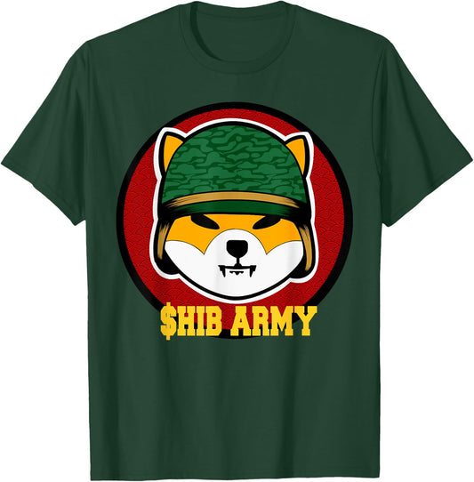 SHIB ARMY Shiba Inu coin T-Shirt - T-Shirt | Forest