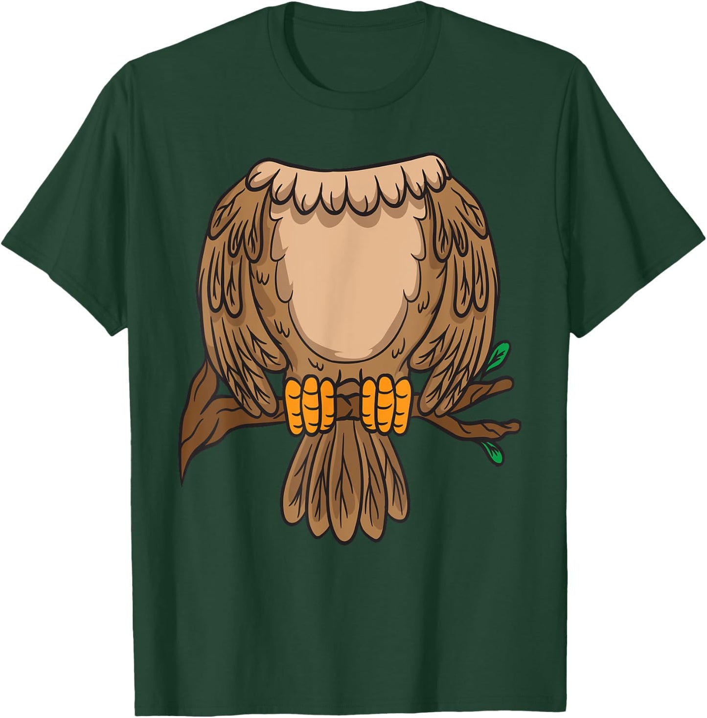 Funny Headless Owl Halloween Night Bird Costume Easy Outfit T-Shirt - T-Shirt | Forest