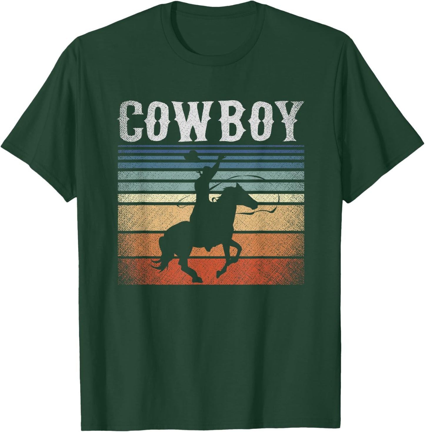 Retro Cowboy T-Shirt - T-Shirt | Forest