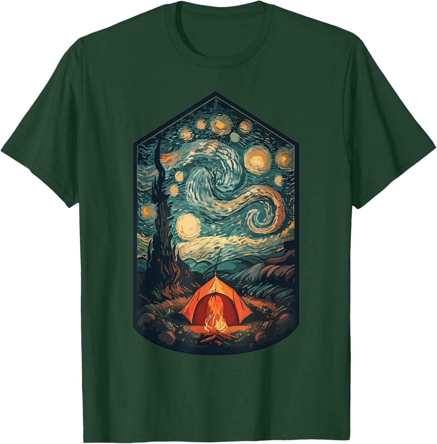 Tent Camper Clothing Vintage Retro Camping Scout T-Shirt - T-Shirt | Forest
