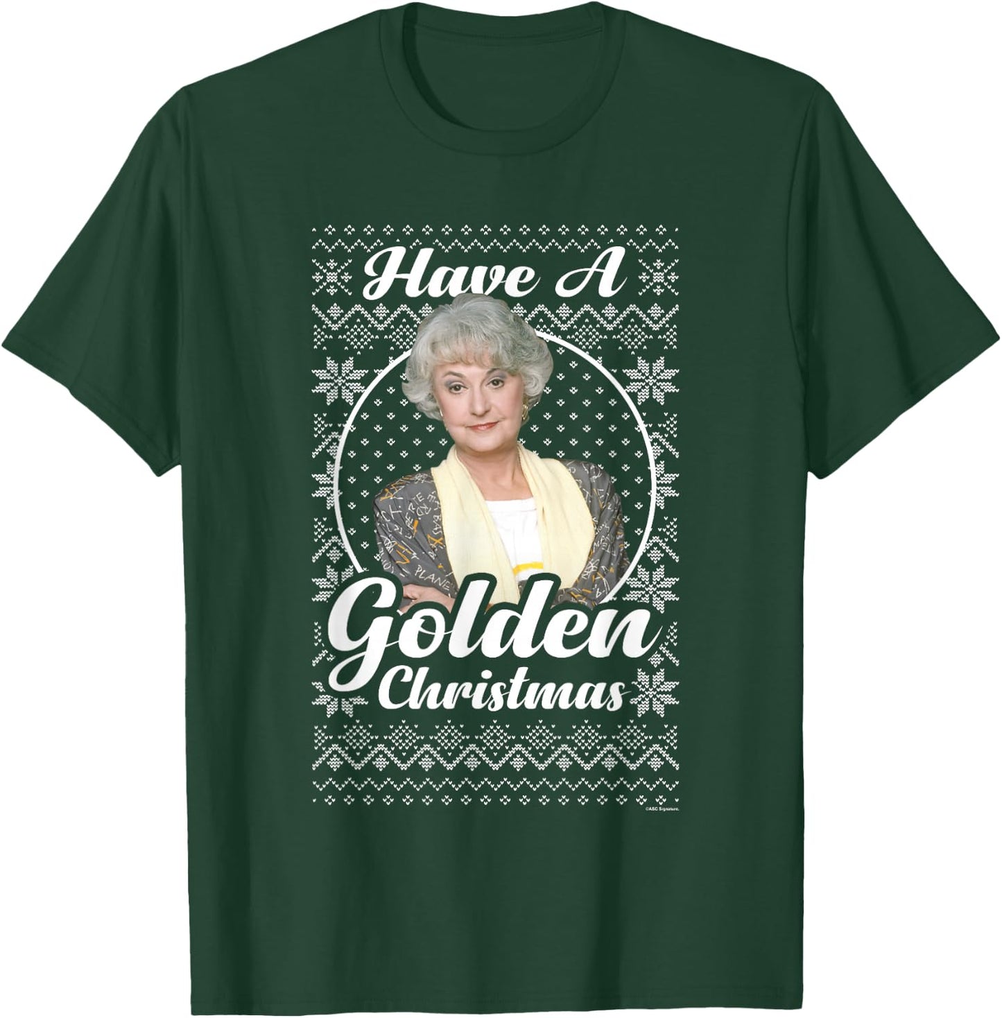 The Golden Girls Iconic Dorothy Have A Golden Christmas Logo T-Shirt - T-Shirt | Forest